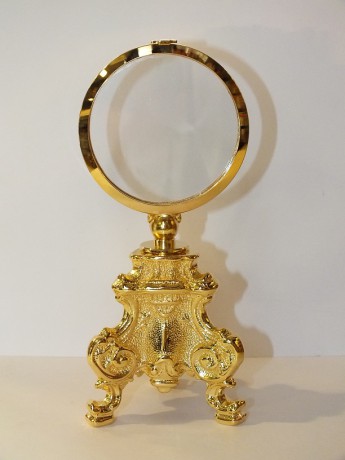 monstrance_ben_s barokní trojnožkou_cca 20cm_na objednání