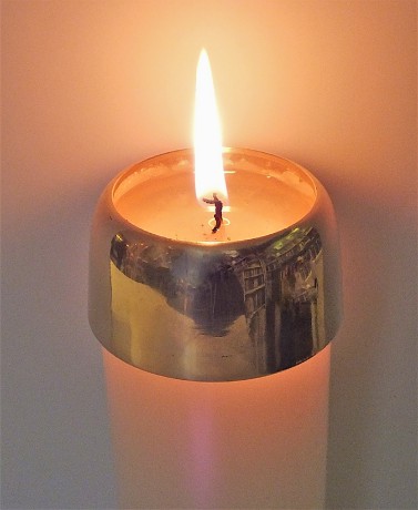 chránič na svíčku_leštěná mosaz_různé velikosti - 4, 5, 6, 7, 8 cm