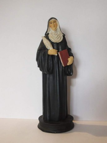 soška_Hildegarda z Bingen_polyresin_cca14cm_160,-